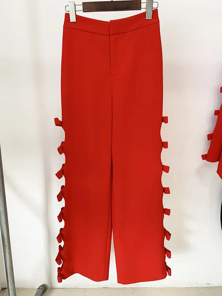 Ensemble de costume de créateur HIGH STREET, nouveauté 2026, pour femme, haut à manches longues ajou