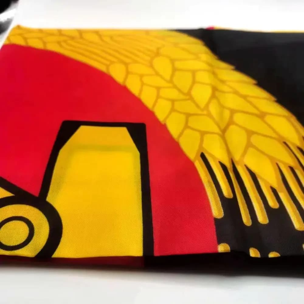 Drapeau de la république démocratique allemande, bannière d'Allemagne de l'est, 90x150cm, en Polyest