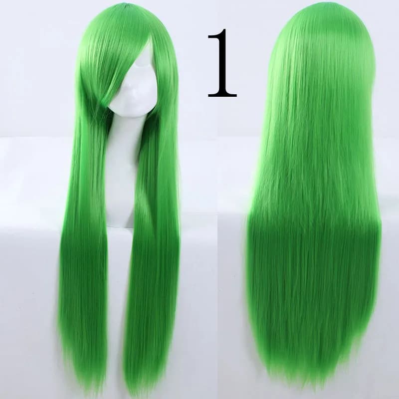 Perruque de Cosplay synthétique longue de 100Cm, perruques de fête Anime résistantes à la chaleur, 4