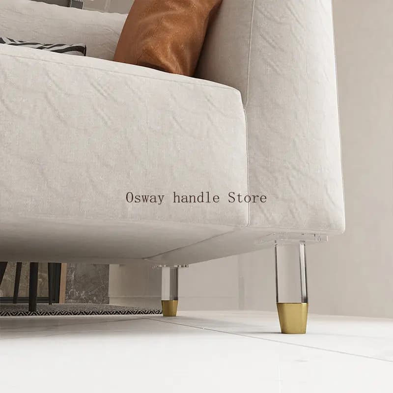 4 pièces/ensemble acrylique Transparent meubles jambes remplacement canapé pieds bureau chaise commo