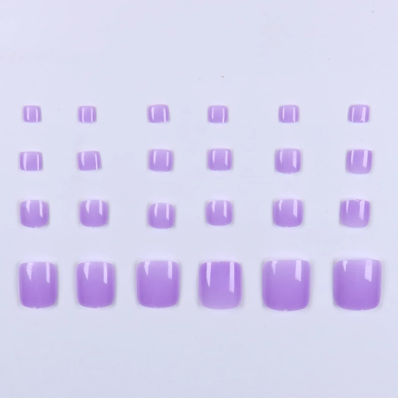 Ongles de Type presse 48 pièces, faux ongles carrés et de presse de taille moyenne, faux ongles poin