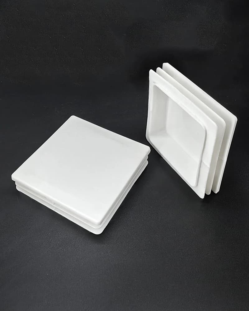 Bouchon carré en plastique noir/blanc 100x100mm, pied de Table et de chaise pour meubles, bouchon de