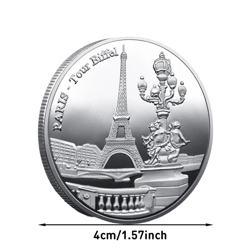 Collection de pièces de monnaie de la tour Eiffel de Paris, Collection de voyage, pièces commémorati