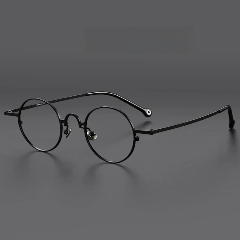 FIRADA mode confortable lunettes rondes Vintage luxe lunettes en titane optique lunettes de Prescrip