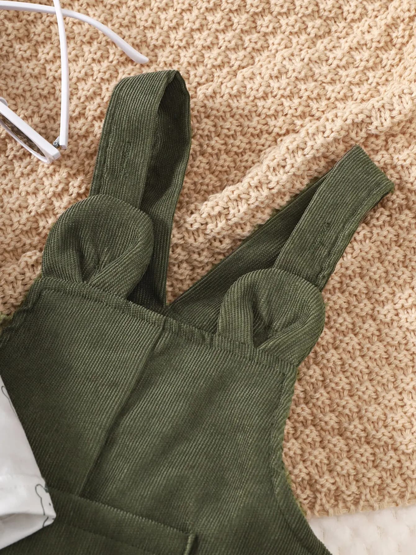 Ensemble de vêtements College petit ours pour bébé garçon, haut à manches longues, pantalon à bretel