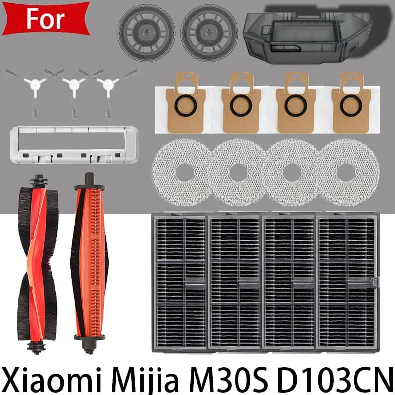 Accessoires d'aspirateur pour Xiaomi, brosse latérale principale, lèvre, filtre Hepa, vadrouille, gr
