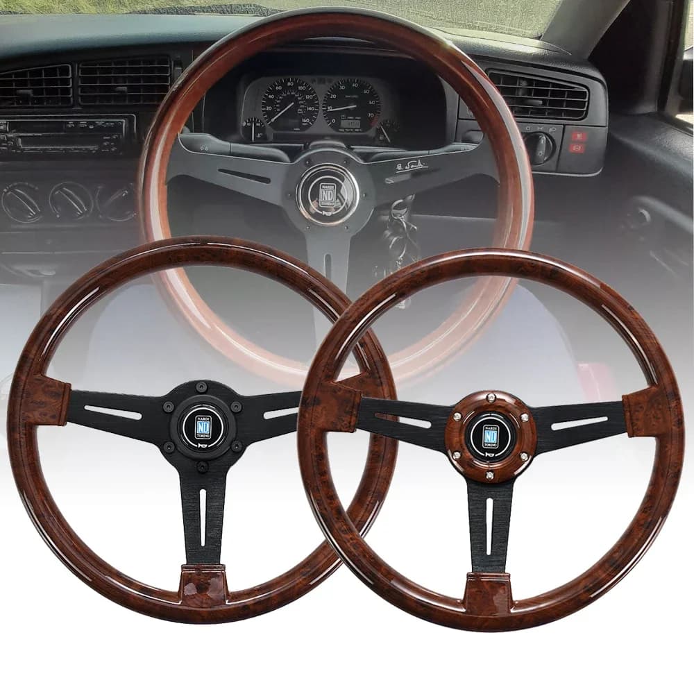 Nardi 14 pouces volant de course à Grain de bois 350mm ND rétro volants de Sport à la dérive de maïs
