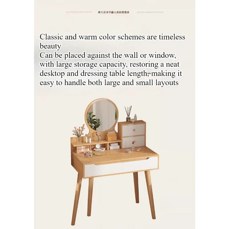 Commode de chambre à coucher pour fille, coiffeuse de célébrité d'Internet, petite chambre à coucher