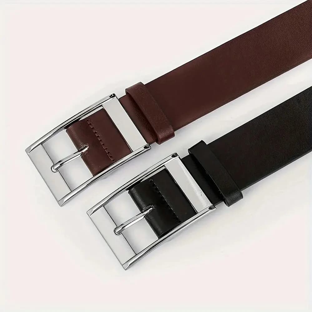 Nouvelle ceinture de luxe pour hommes ceinture en cuir PU boucle ardillon en métal de haute qualité 