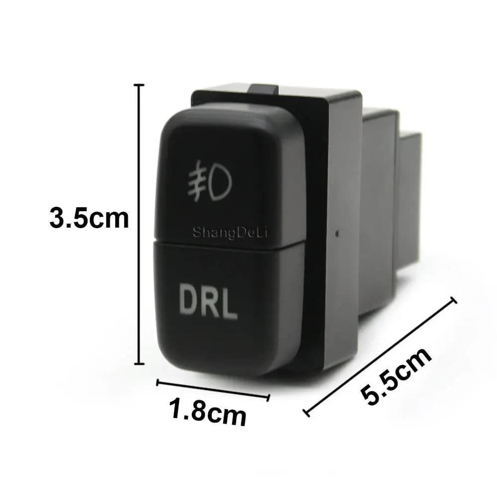Interrupteur LED rouge à double clé, antibrouillard, bouton DRL pour Mitsubishi Pajero V73 V93 Lance