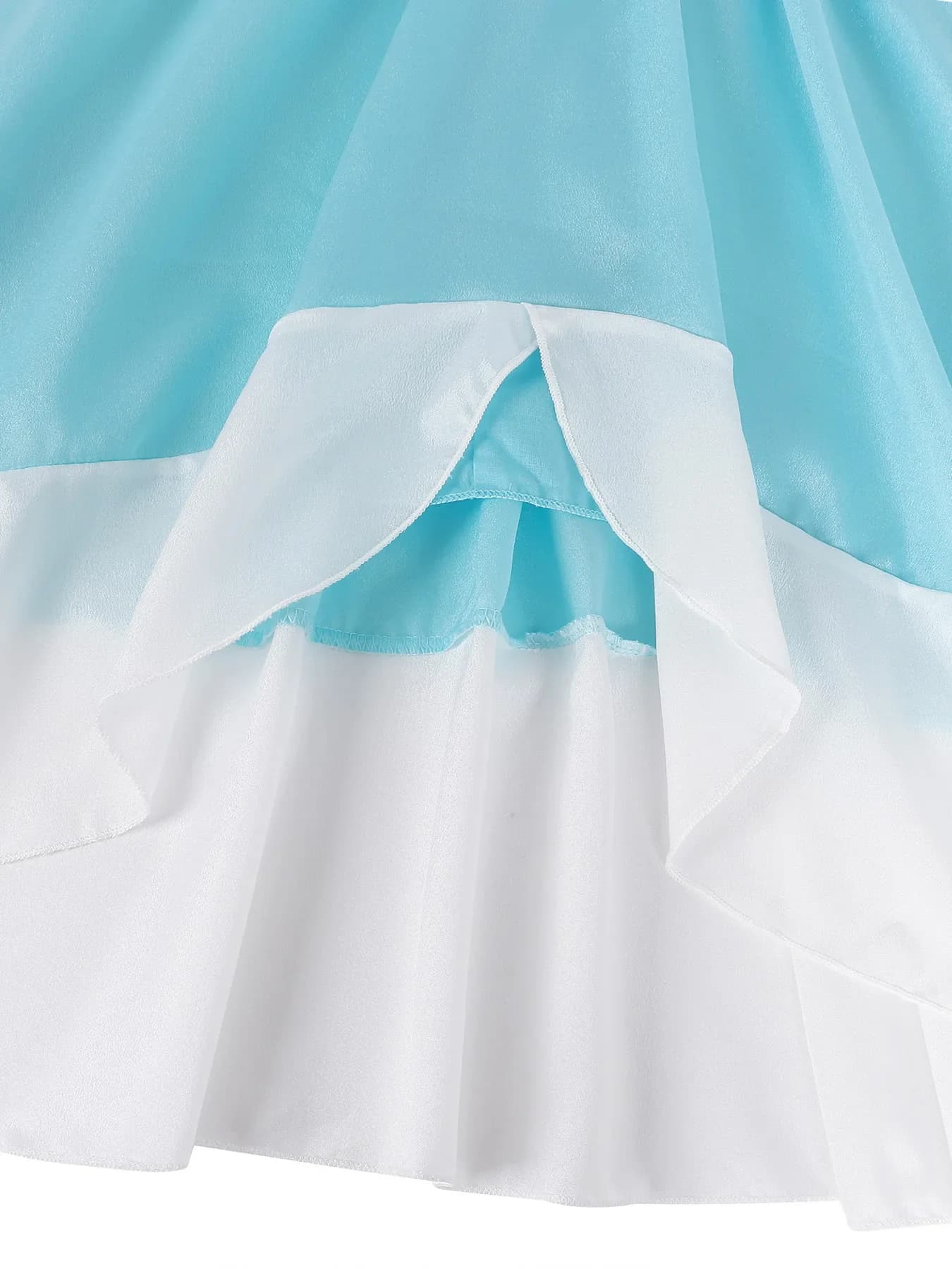 Robe Rosalina pour filles, costume d'Halloween pour enfants, robe de princesse à manches longues pou