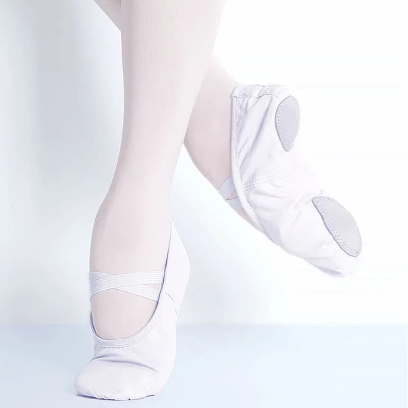 Chaussures de Ballet à bout en tissu pour filles, chaussures de danse classiques modernes pour adult