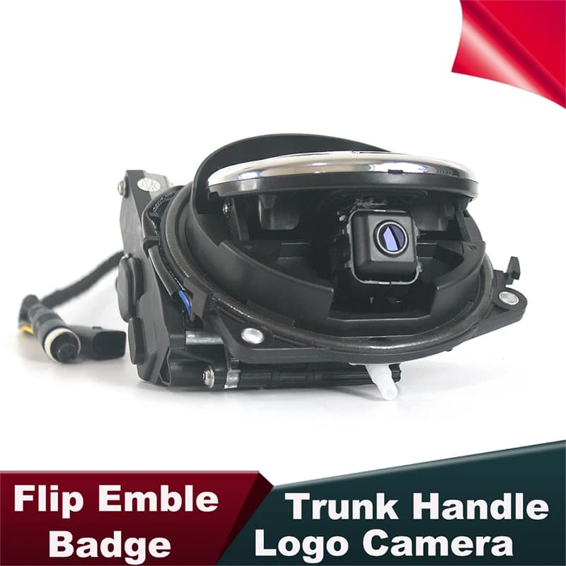 Paupières Vue Arrière Flip Logo Danemark ge Emblème AHD Caméra pour ID3 Golf 6 7 MK6 MK7 GTI Passat 