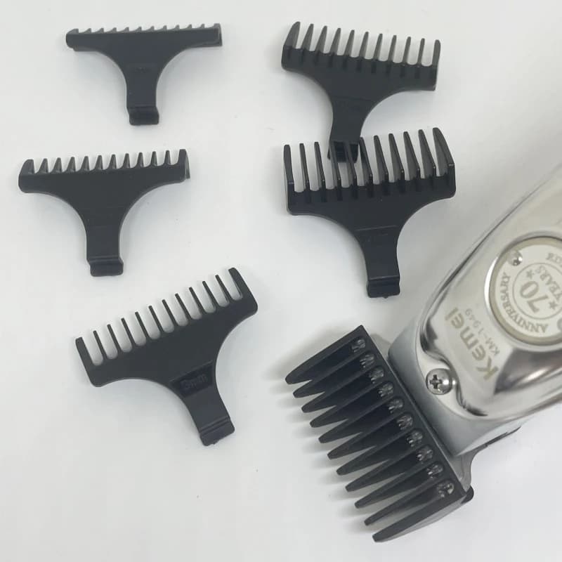 Kemei Hair Trimmer Limit Peigne Universel Noir Gardes Coiffeur Guide De Coupe De Cheveux pour KM-502