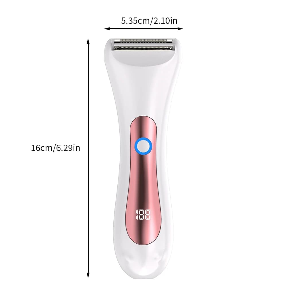 Rasoir électrique étanche pour femmes, rasoir électrique Portable humide et sec, avec tête à trois l