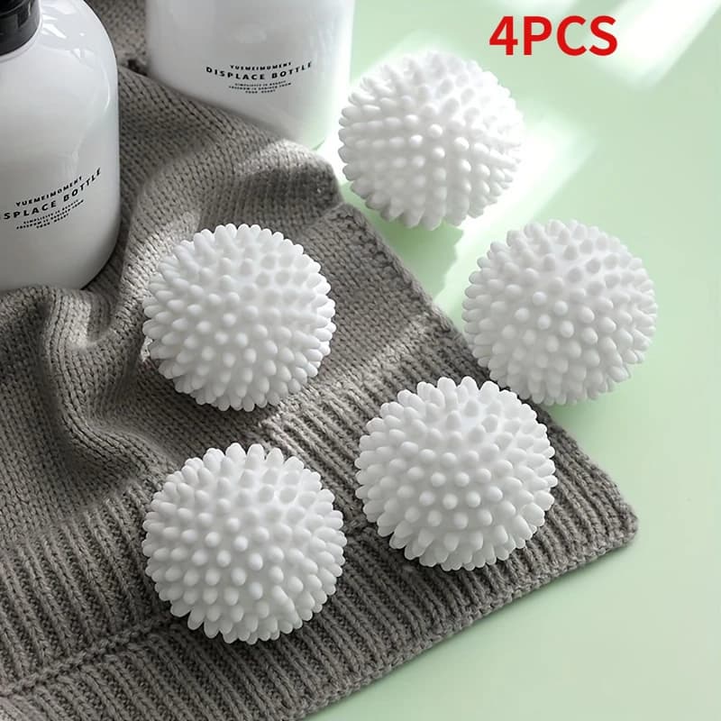 6 boules de lessive réutilisables – lessive anti-enveloppe efficace, séchage, adoucissant les tissus
