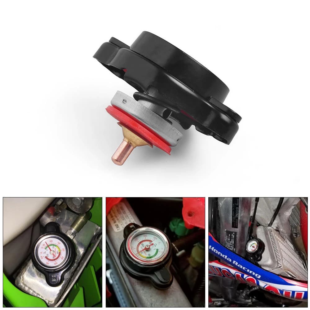 Bouchon haute pression avec jauge de température, capuchon religieux, 1.8 bar, 25,6 psi, Honda, Kawa