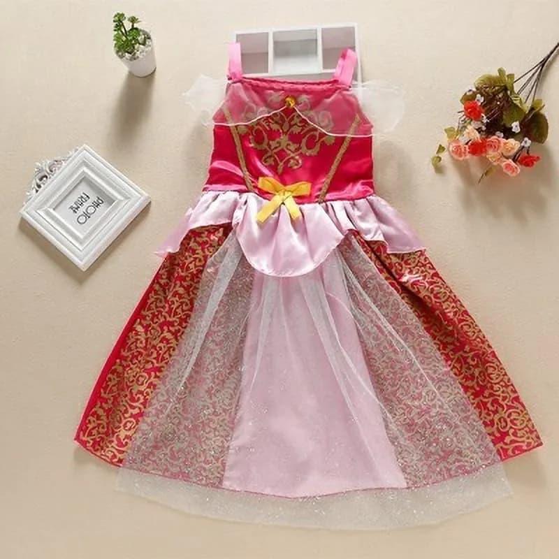 Robe de princesse pour filles, cendrillon, blanche-neige, aurore Sofia raiponce, Costume d'halloween