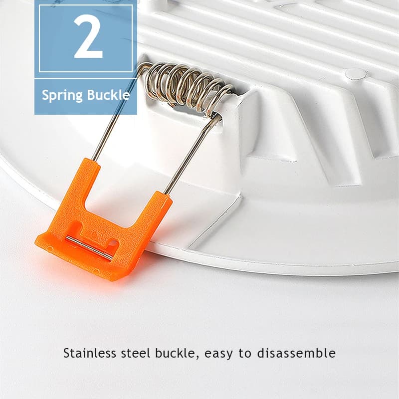DC 12V LED Downlight plafonnier 24V projecteur 3W 5W 7W 9W 12W Grille encastrée Ultra-mince tension 