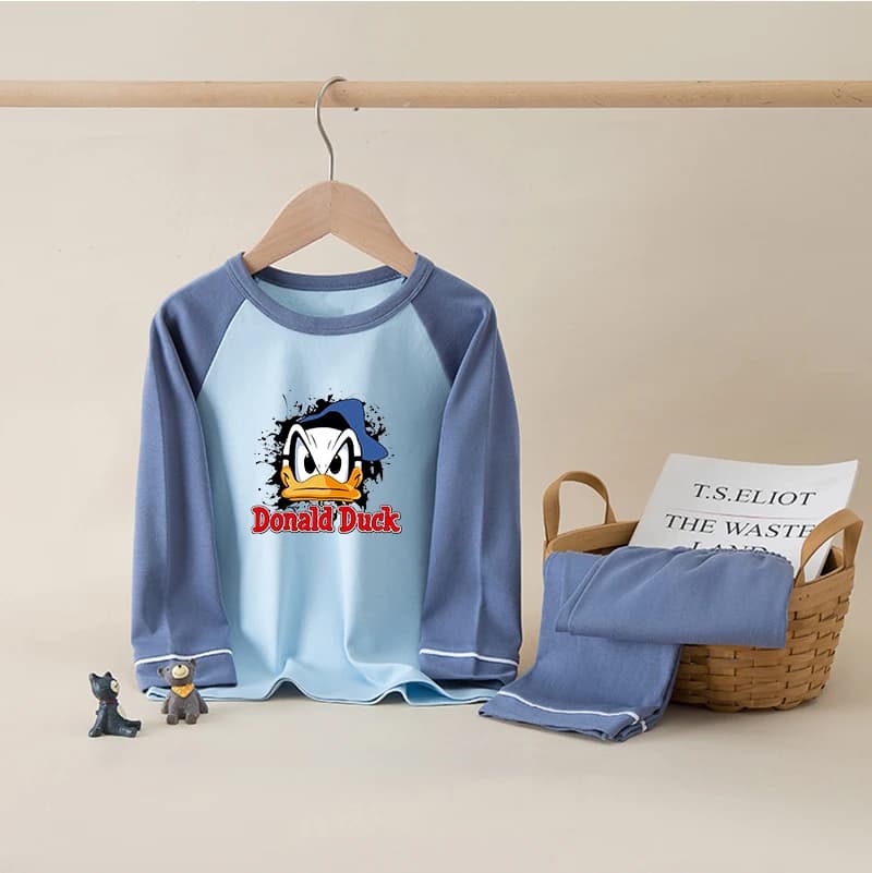 Donald Duck 100% coton enfants Pyjamas ensembles bébé filles garçons vêtements Pijamas enfants dessi
