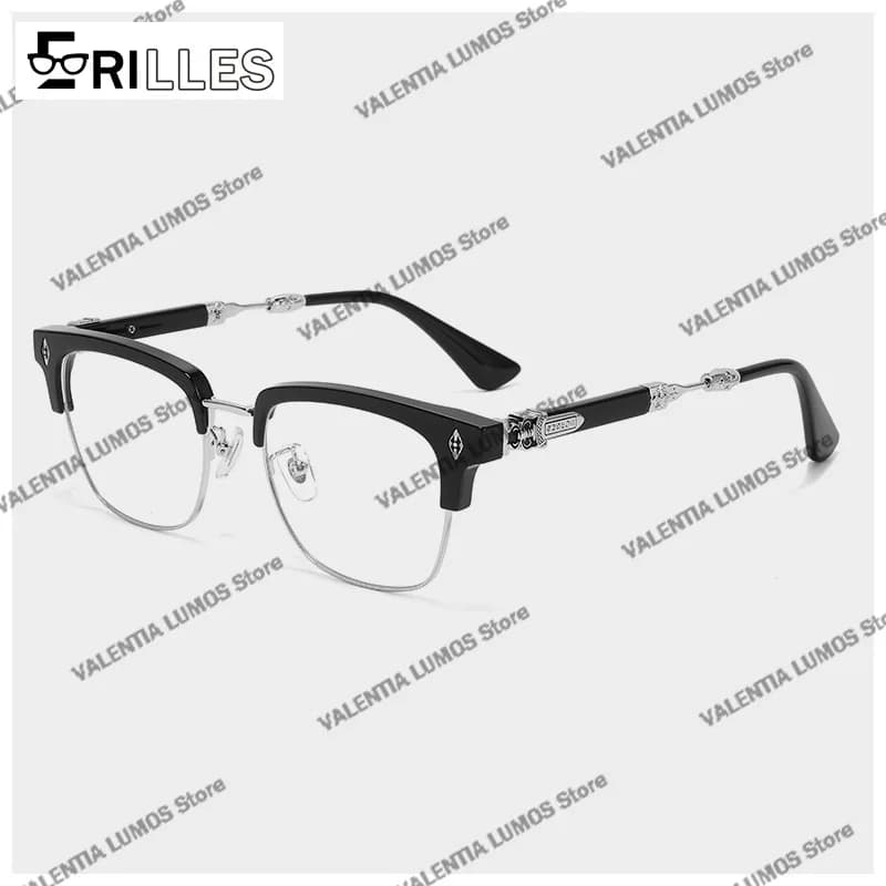 TR90 montures de lunettes plein cadre bloquant la lumière bleue, grandes lunettes carrées à la mode 