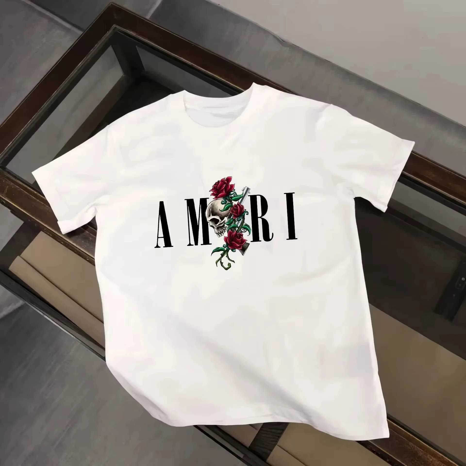 T-shirt manches courtes homme femme, estival et ample, en pur coton, doux, à la mode, Y2k, 2026