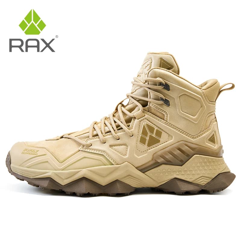 Rax peau de vache chaussures de randonnée hommes imperméable en plein air escalade bottes de chasse 