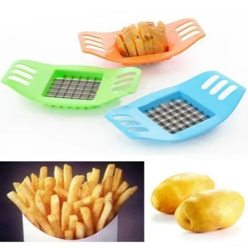 Nouveau coupe-pommes de terre en acier inoxydable, dispositif de coupe de légumes, trancheurs carrés