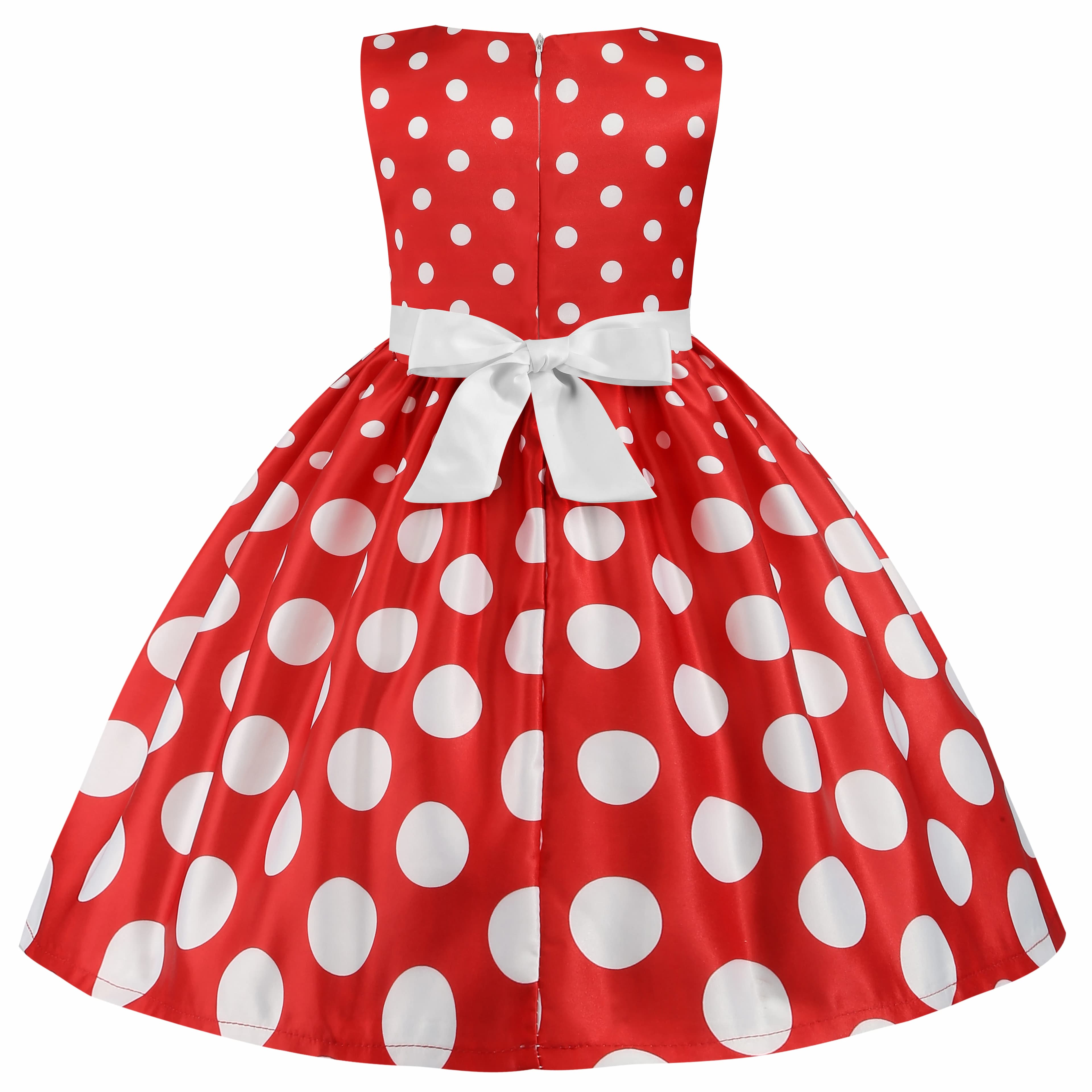 Nouvelle Robe pour Filles 2026 – Robe sans Manches en Tulle avec Pompons, Robe de Princesse en Dente