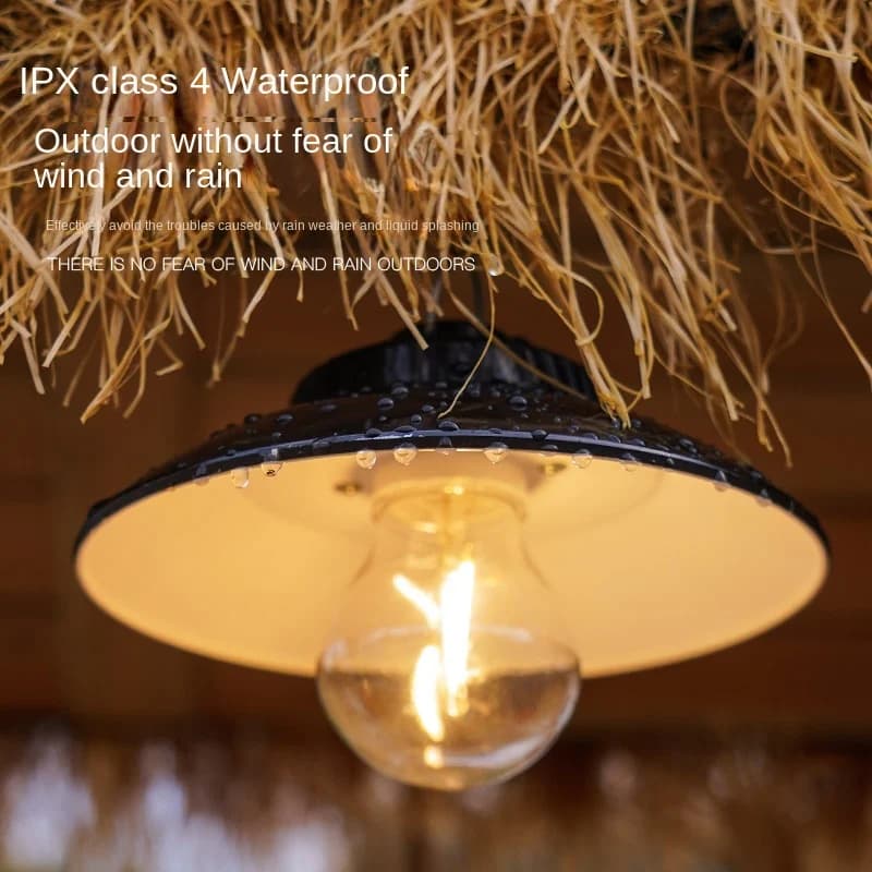 Lanternes de Camping rétro portables type-c, lampe suspendue Rechargeable, lumières de décoration de