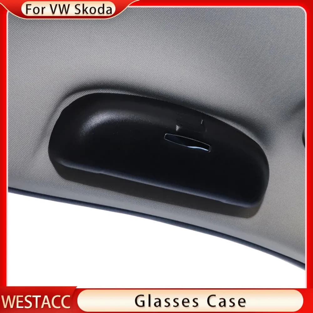 Porte-étui à lunettes de voiture en ABS, boîte de rangement pour lunettes de soleil, accessoires pou