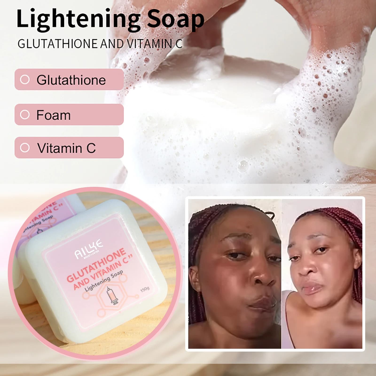 AILKE crème de soin blanchissante pour la peau, Lotion éclaircissante, élimine les taches foncées av