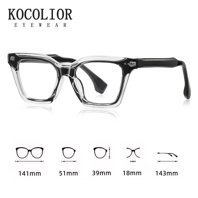 Lunettes rétro à rivets en Fiber d'acétate pour femmes, monture carrée, Prescription optique, photoc