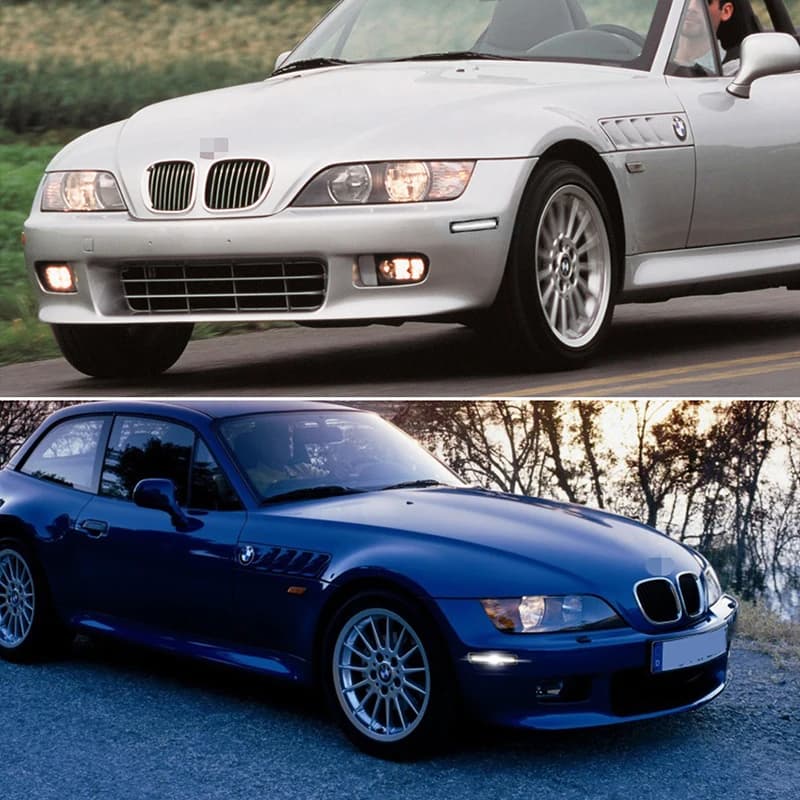Feux de position latéraux avant de pare-chocs de voiture à LED ambre/blanc pour BMW Z3 M Coupé 1996-