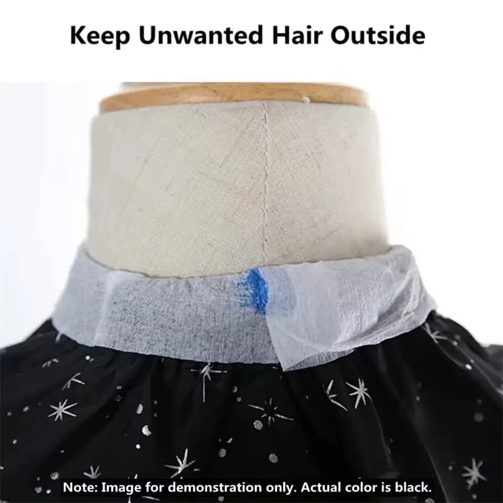 Professionnel cou papier noir Salon barbier coiffeur rouleau coupe pansement coiffure collier access