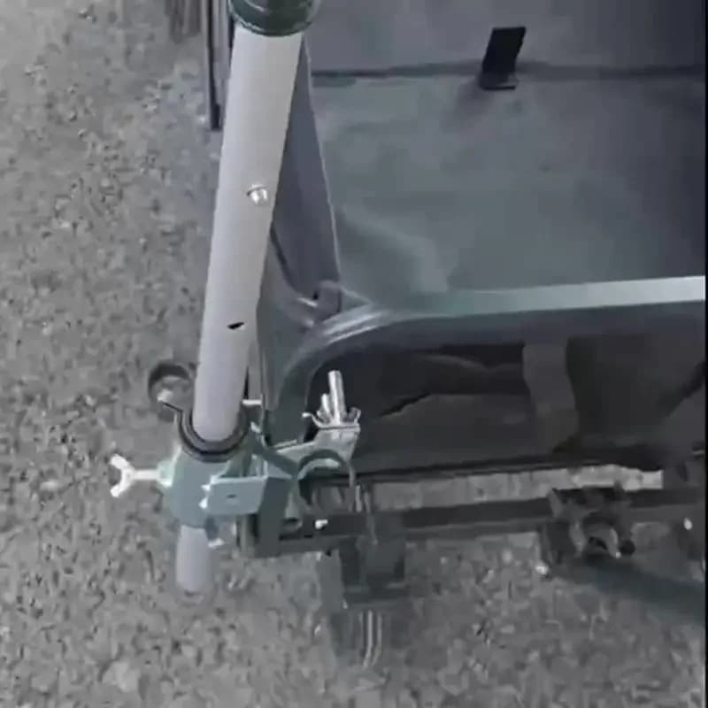 Chariot porte-parapluie robuste avec mécanisme pinces universelles, adapté à l'équipement pique-niqu