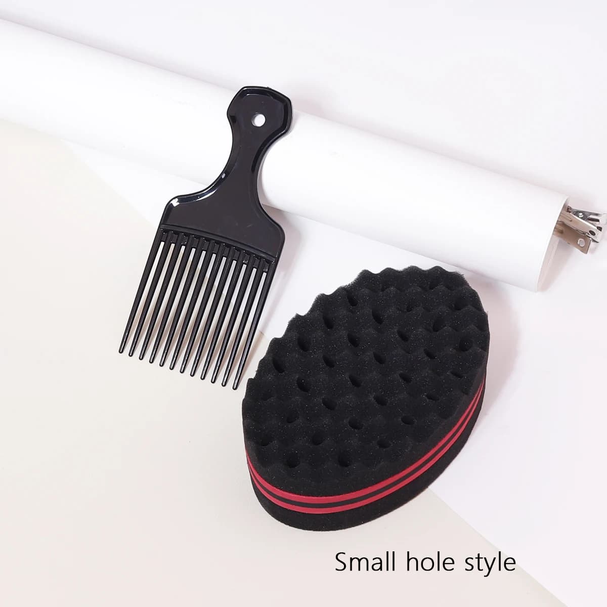 2 pièces/ensemble de peignes à brosse à dents larges, type d'insertion, brosse éponge de style afric