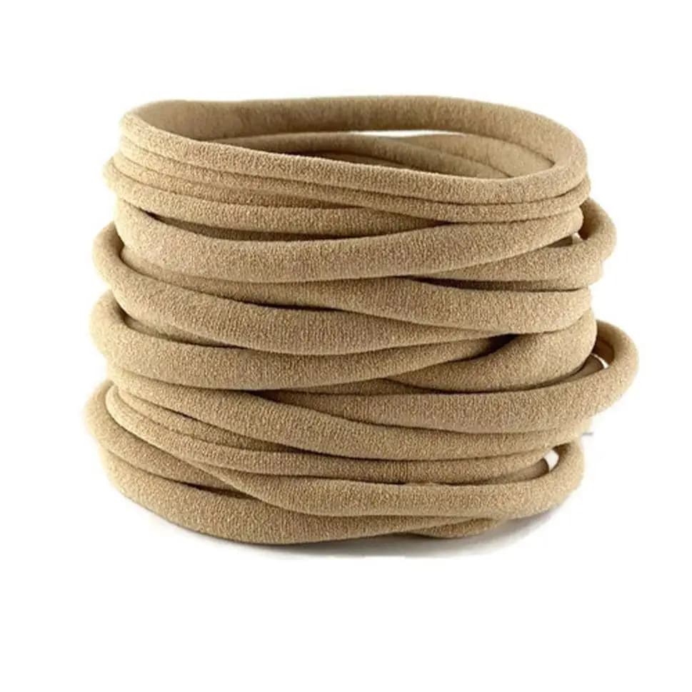 100 pièces/lot bébé fille bricolage extensible maigre Nylon fille élastique souper doux bandeau bébé