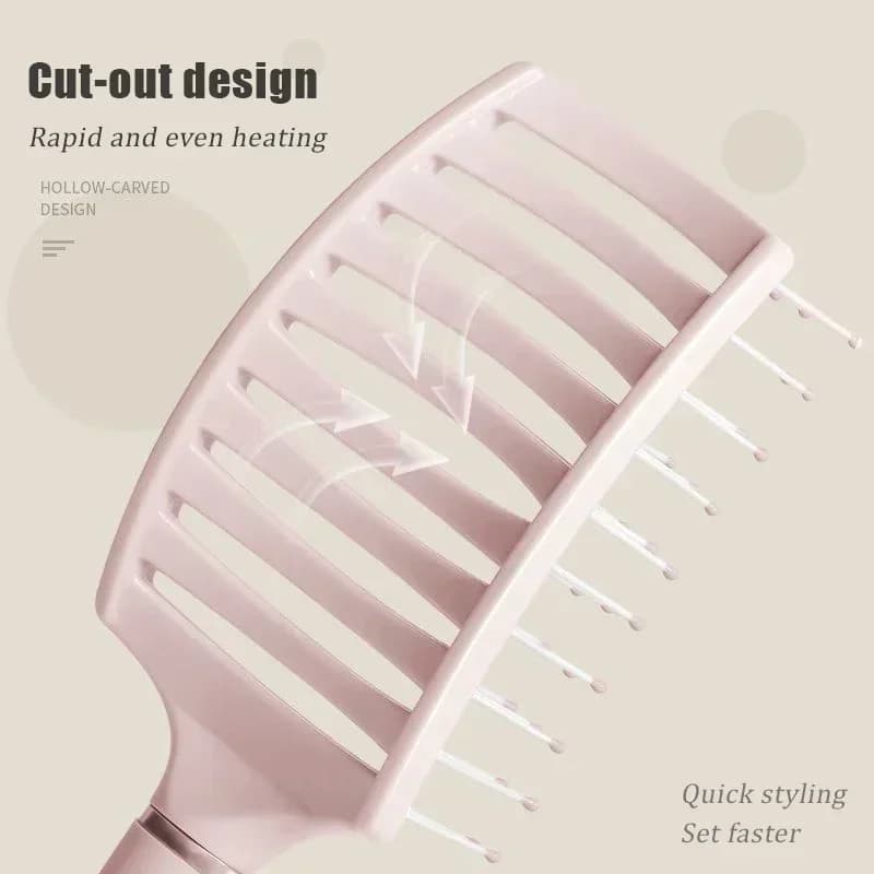 Brosse à cheveux démêlante, peigne de Massage du cuir chevelu creux, peigne à dents larges, brosse d