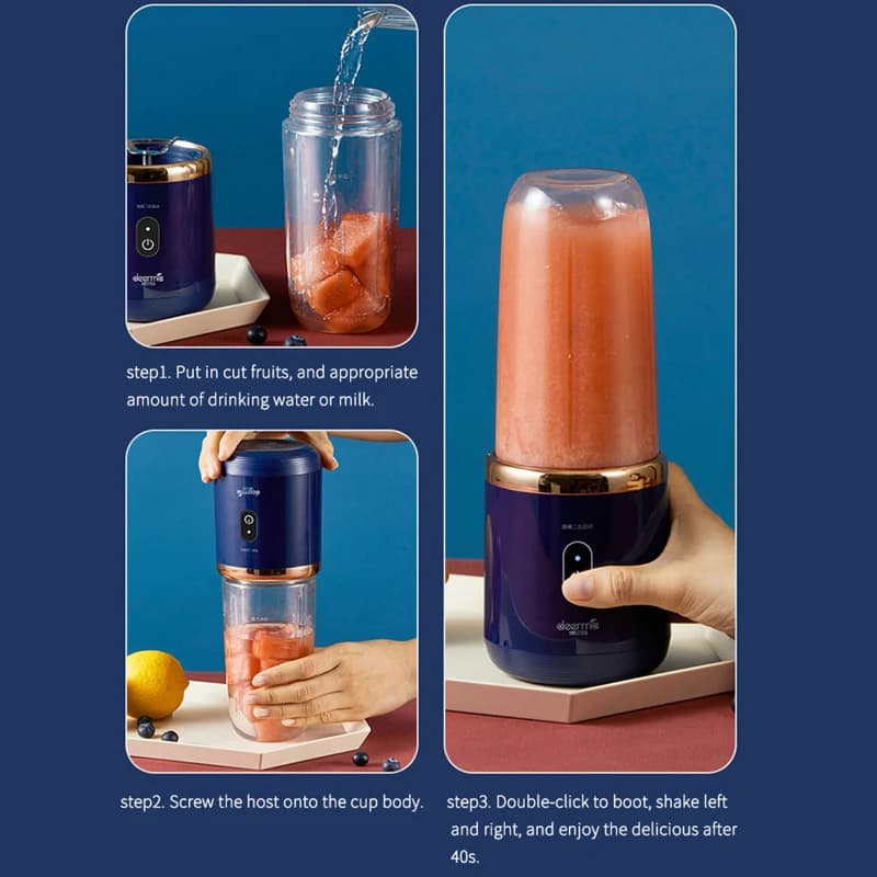 Presse-agrumes électrique Portable de 300ml, presse-fruits, chargeur USB, citron, Orange, tasse de j