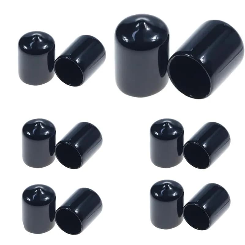 Bouchon d'étanchéité en vinyle PVC 3-25mm, 50 pièces, bouchon d'extrémité de tuyau en caoutchouc, bo