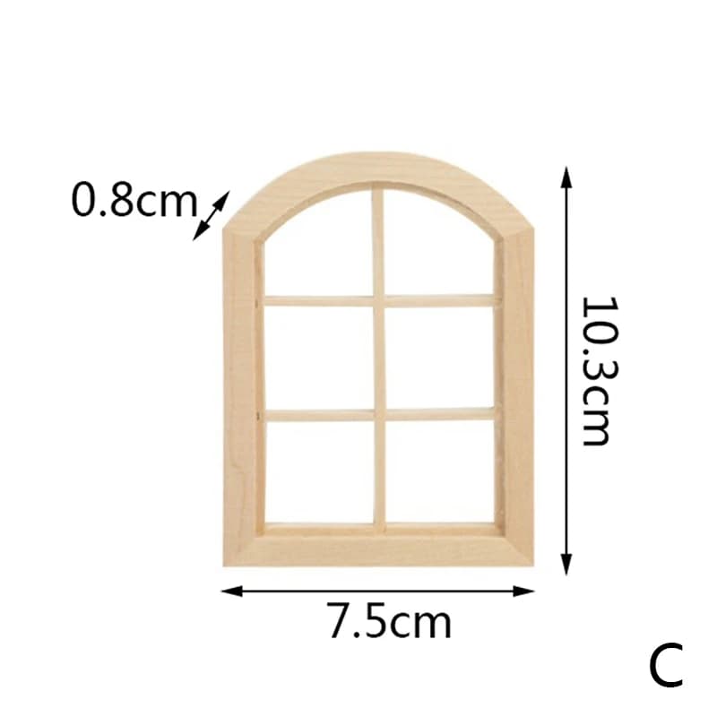 Les mini portes et fenêtres pour maison de poupée peuvent être peintes et colorées avec des matériau