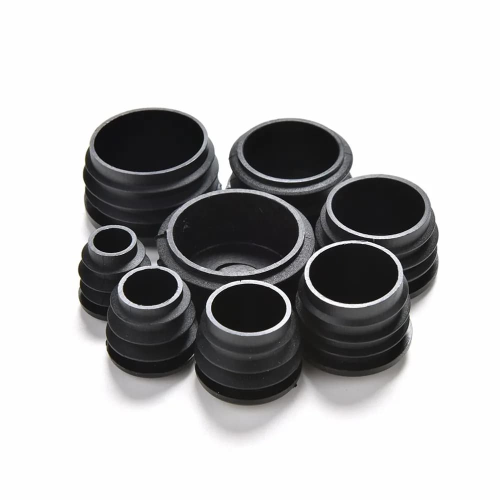 Bouchon de pied de meuble, 10 pièces/lot, capuchon d'extrémité obturateur pour Tube rond, diamètre 1
