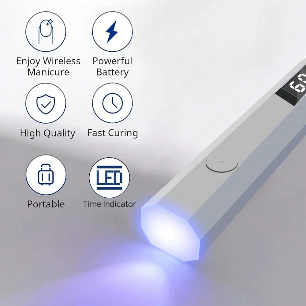 LINMANDA Minicure lumière UV portative pour ongles en Gel lampe à ongles UV Portable lampe à ongles 