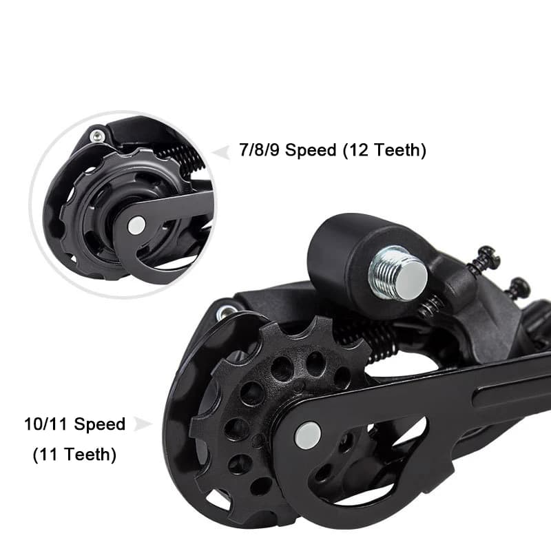 Dérailleur arrière de vélo vtt 7 8 9 10 11 vitesses, pièces de rechange, haute résistance, système 7
