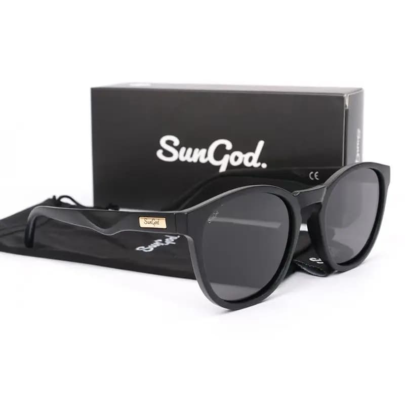 SUNGOD MIRAS Lunettes de soleil miroir bleu Lunettes à verres polarisés pour hommes Lunettes de sole