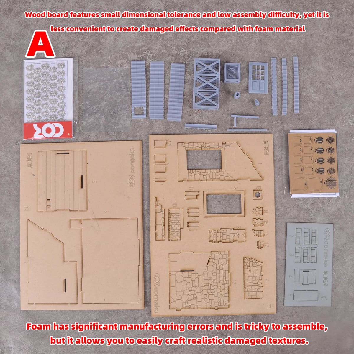 Kit de maquette architecturale 1/35, Diorama de maison, Bistro rural européen, Modèle de scène DIY n