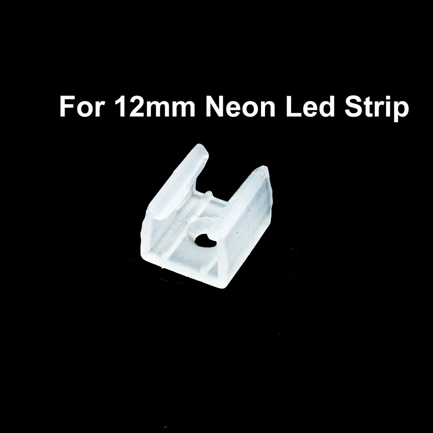 Clip de bande néon 6x12mm / 8x16mm 12mm 15mm, fixation de connecteur LED, Clips de montage en plasti