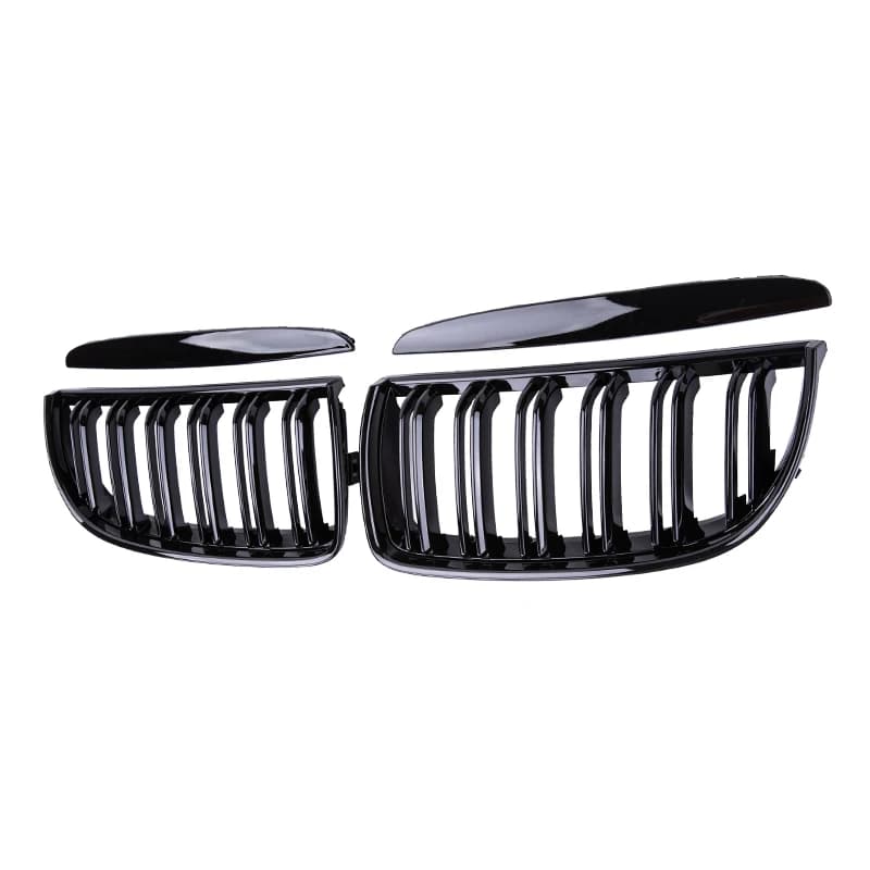 Calandre de course Pulleco noir brillant, Grilles de pare-chocs avant de voiture pour BMW E90 E91 sé