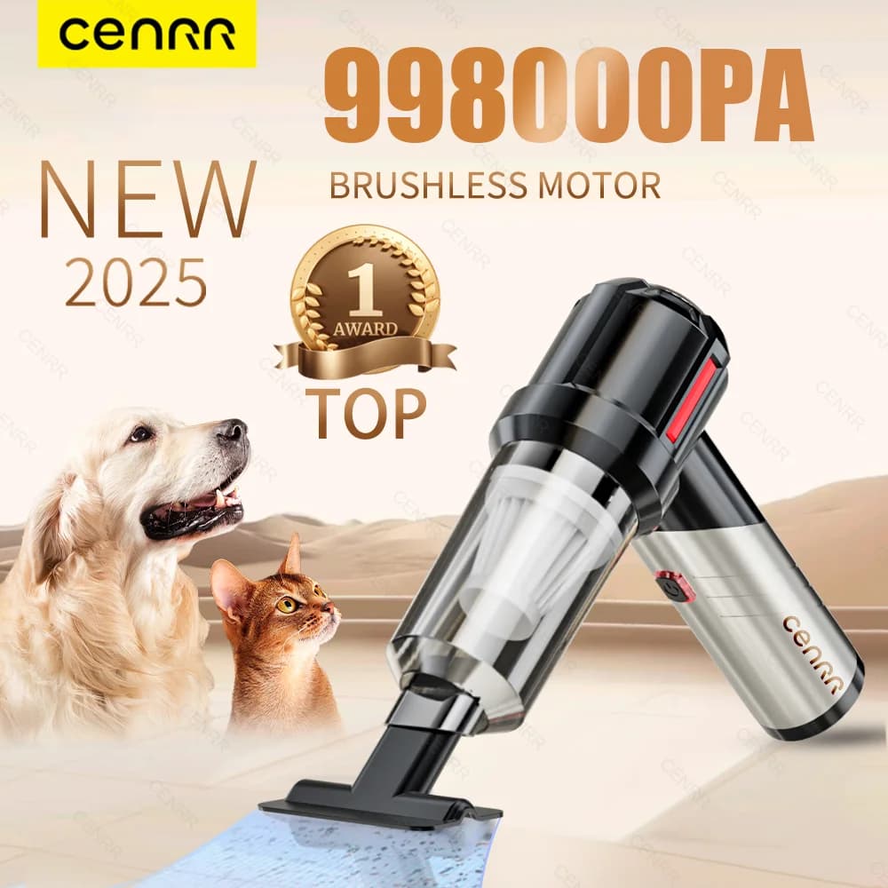CENRR 998000 PA aspirateur de voiture forte aspiration puissant aspirateur à main sans fil Mini vent